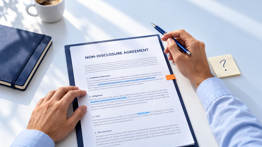 Reviewing a non-disclosure agreement