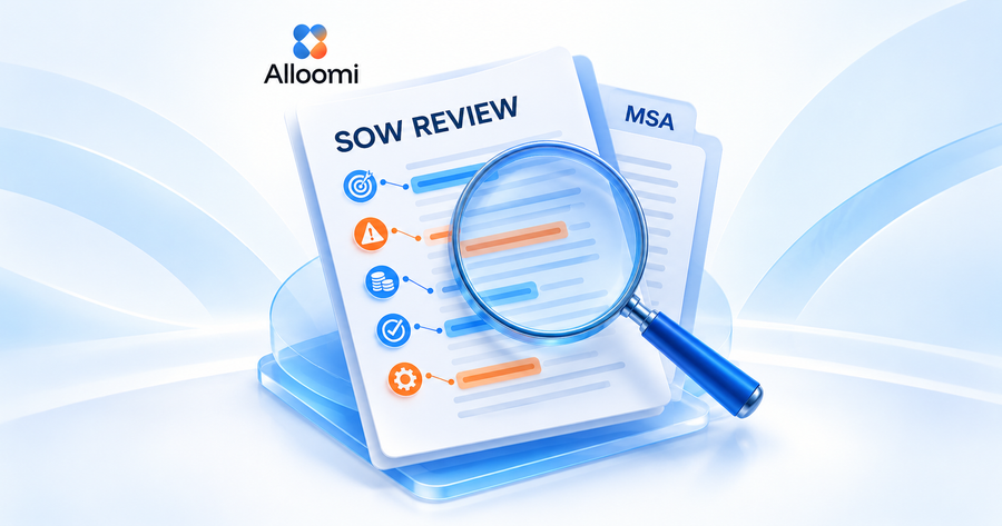 SOW review document with a magnifying glass and MSA reference